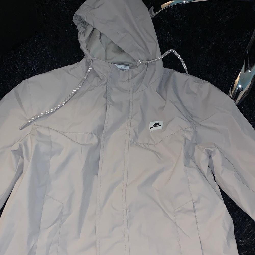 New balance Beige Hooded Windbreaker Jacket